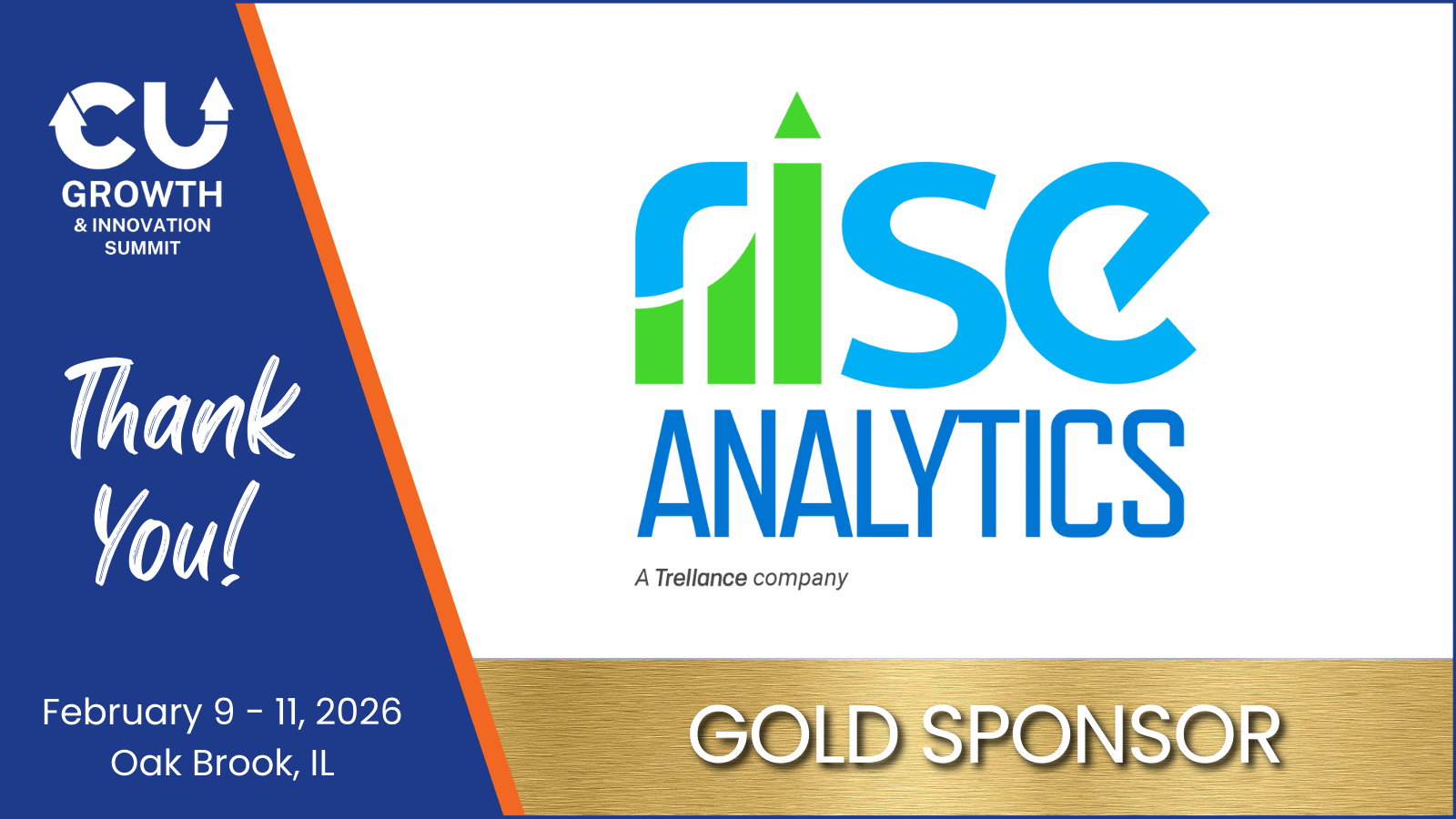 Announcement of Rise Analytics as a Gold Sponsor for the CU Growth & Innovation Summit 2026