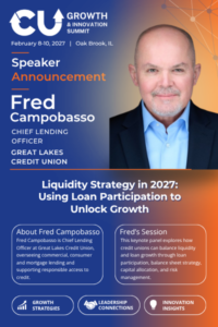 CU Growth & Innovation Summit Welcomes Fred Campobasso to 2027 Keynote Panel