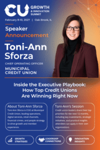 Municipal Credit Union COO Toni-Ann Sforza to Speak at the CU Growth & Innovation Summit